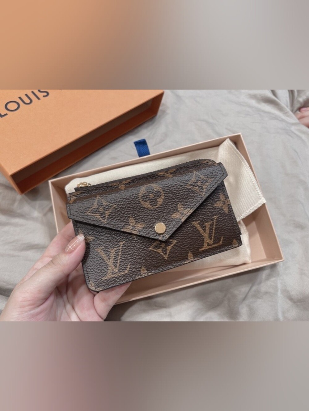 Louis Vuitton Brown Monogram Card Holder & Coin Pouch